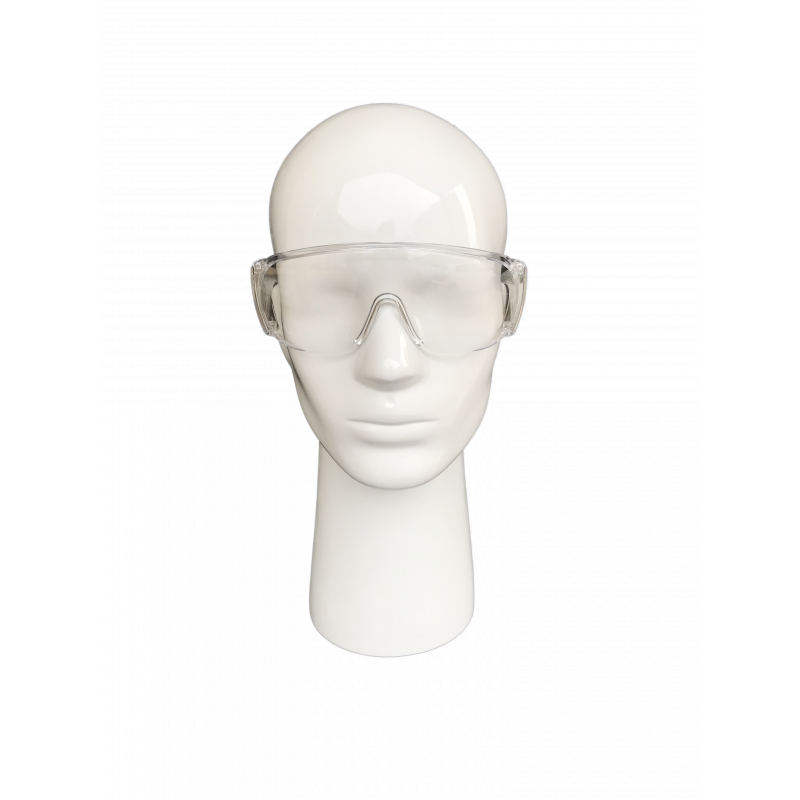 Sur-lunette en plastique transparente